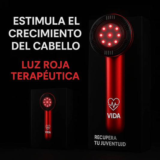 Cepillo Masajeador Capilar con Luz LED Roja + 🎁Aceite de Crecimiento CAPILAR | Tecnotodo